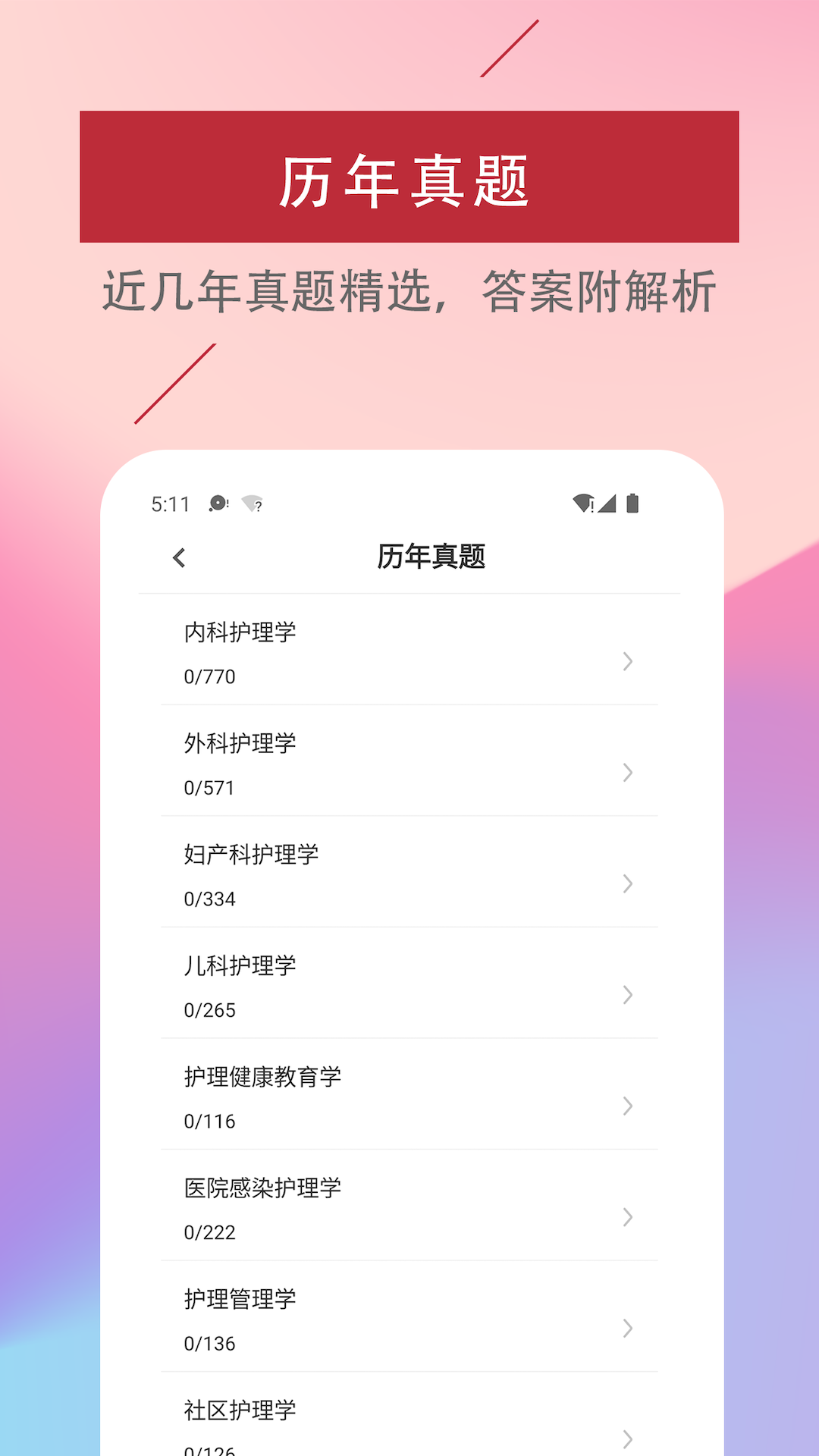主管护师易题库截图2