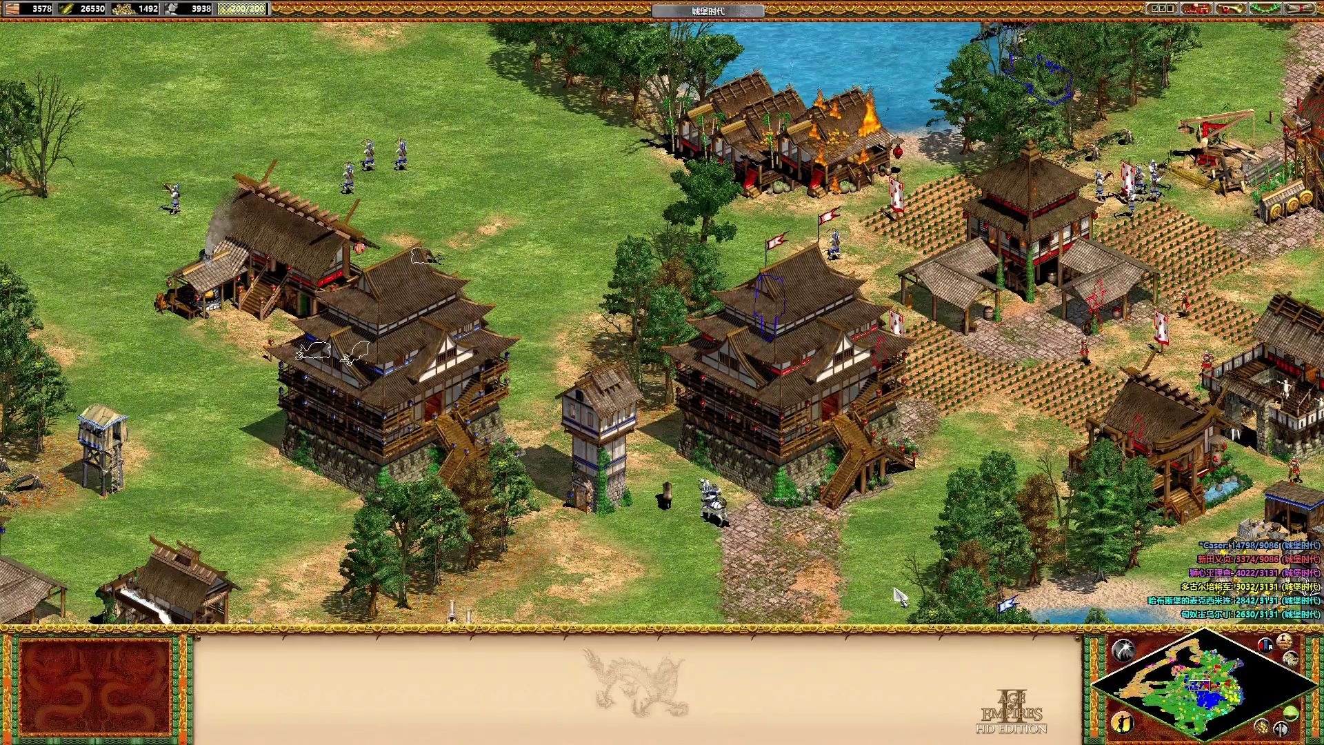 帝国时代2木头城门怎么打开