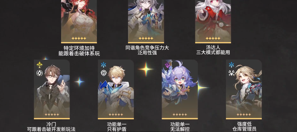 星穹铁道自选5星该怎么选