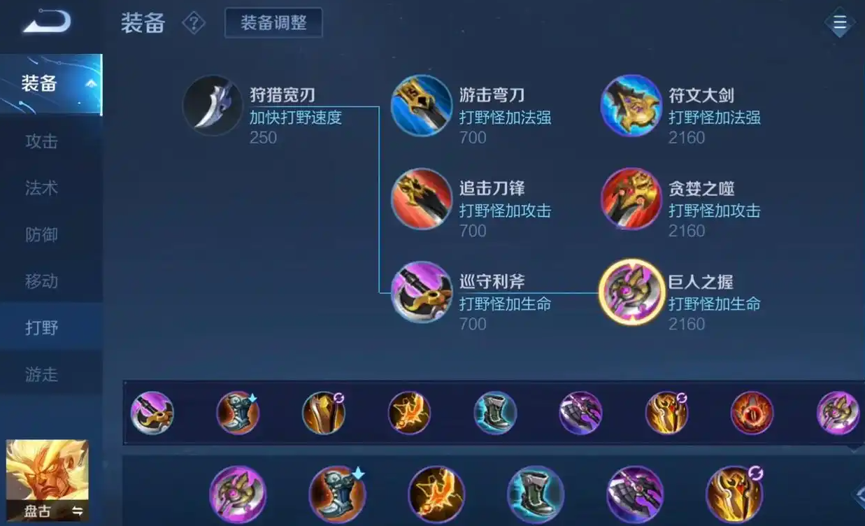 王者荣耀盘古打野思路和出装是什么