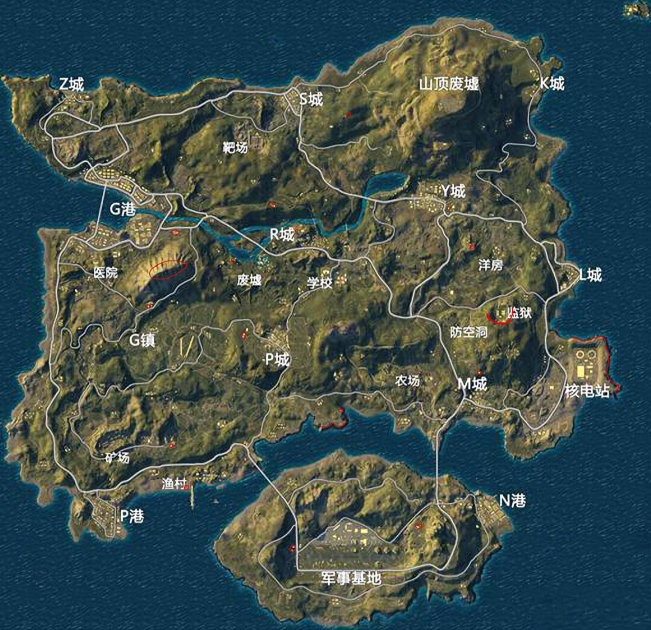 绝地求生都有什么地图