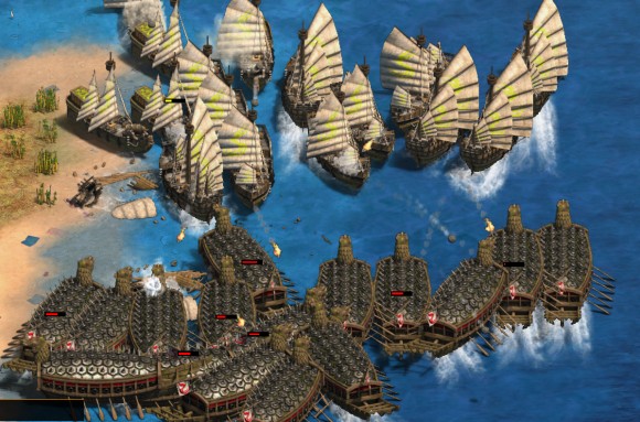 帝国时代2露梁海战怎么打