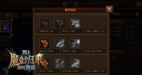 全民奇迹精灵组合怎么搭配