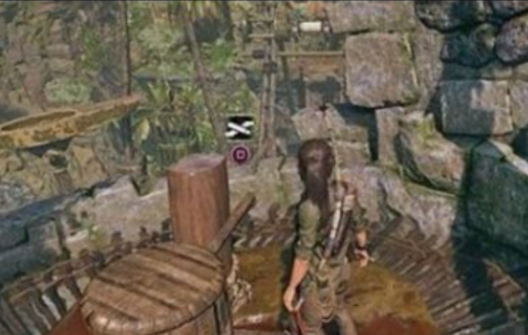 古墓丽影怎么让水流转动轮子