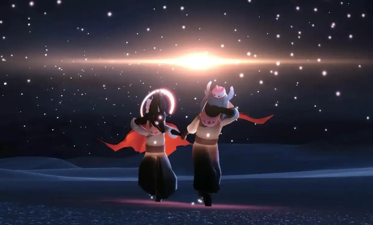 光遇星盘怎么牵手