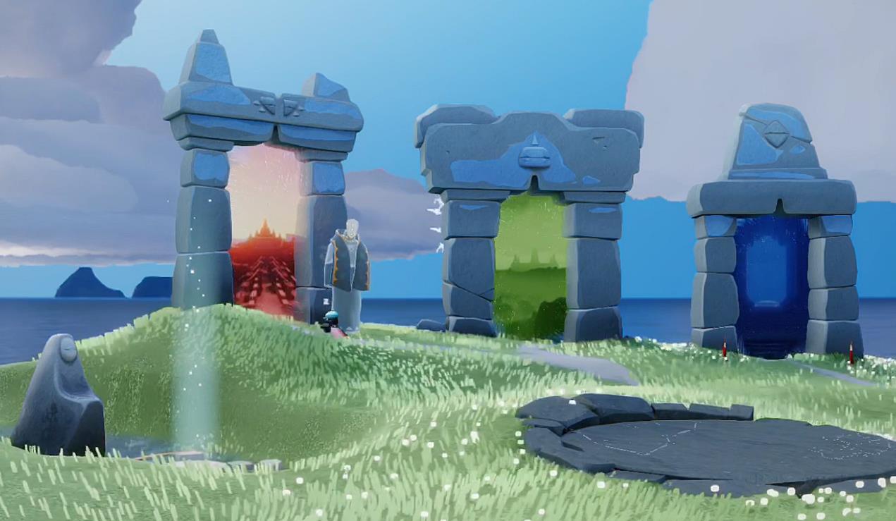 光遇怎么遇镜开门