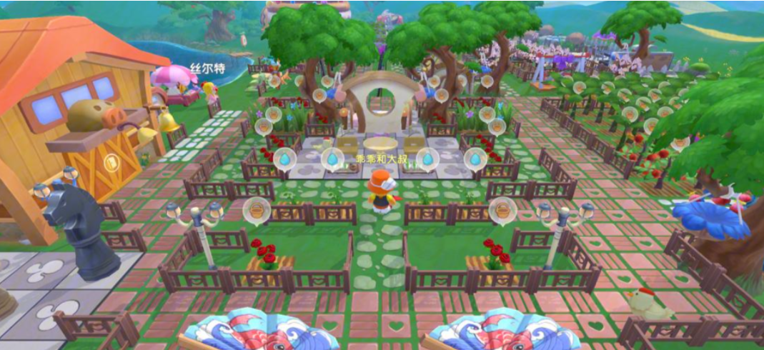 摩尔庄园手游怎么穿栅栏