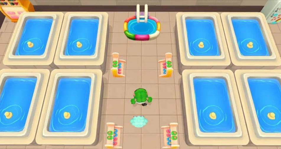 摩尔庄园浴池怎么布置