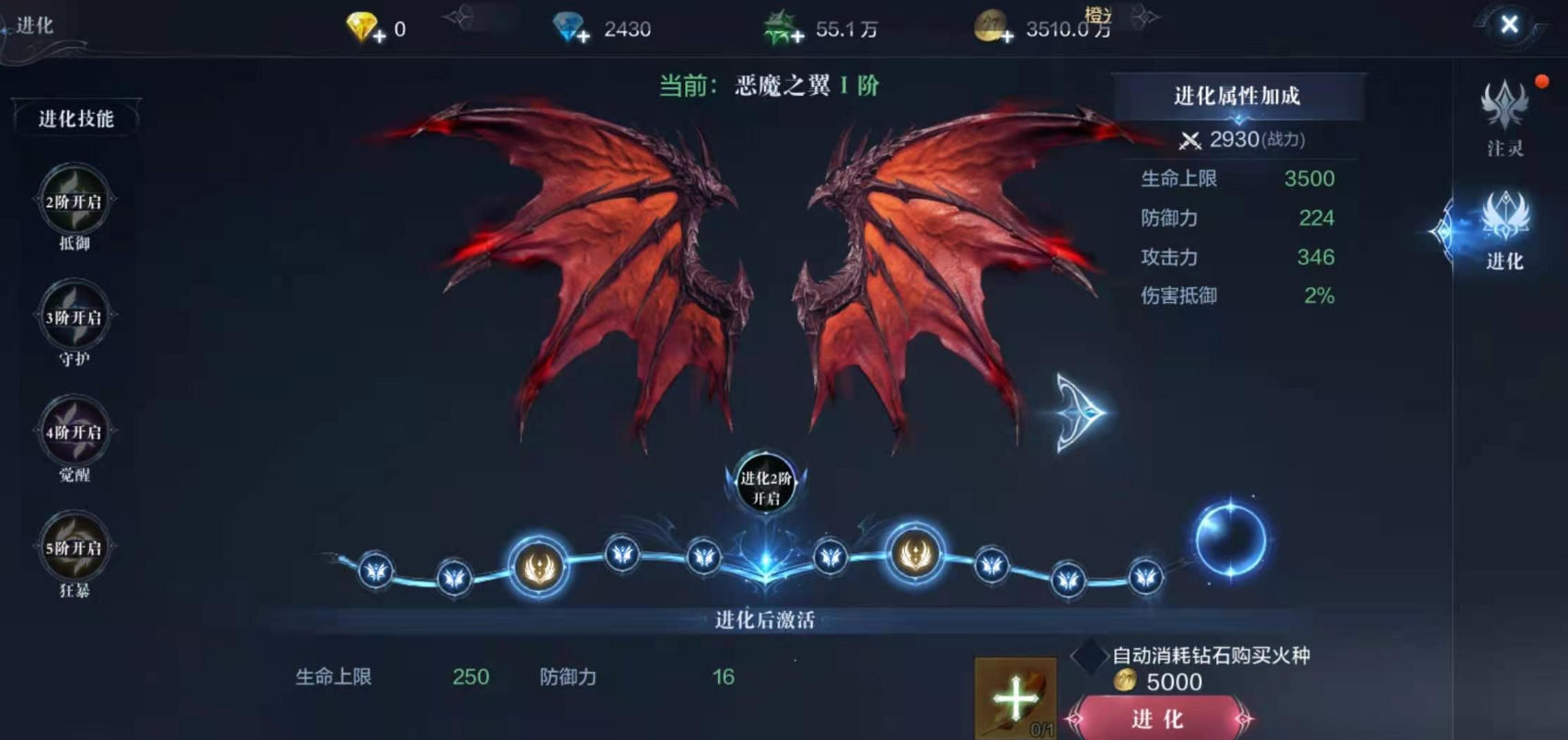 全民奇迹翅膀怎么升最快