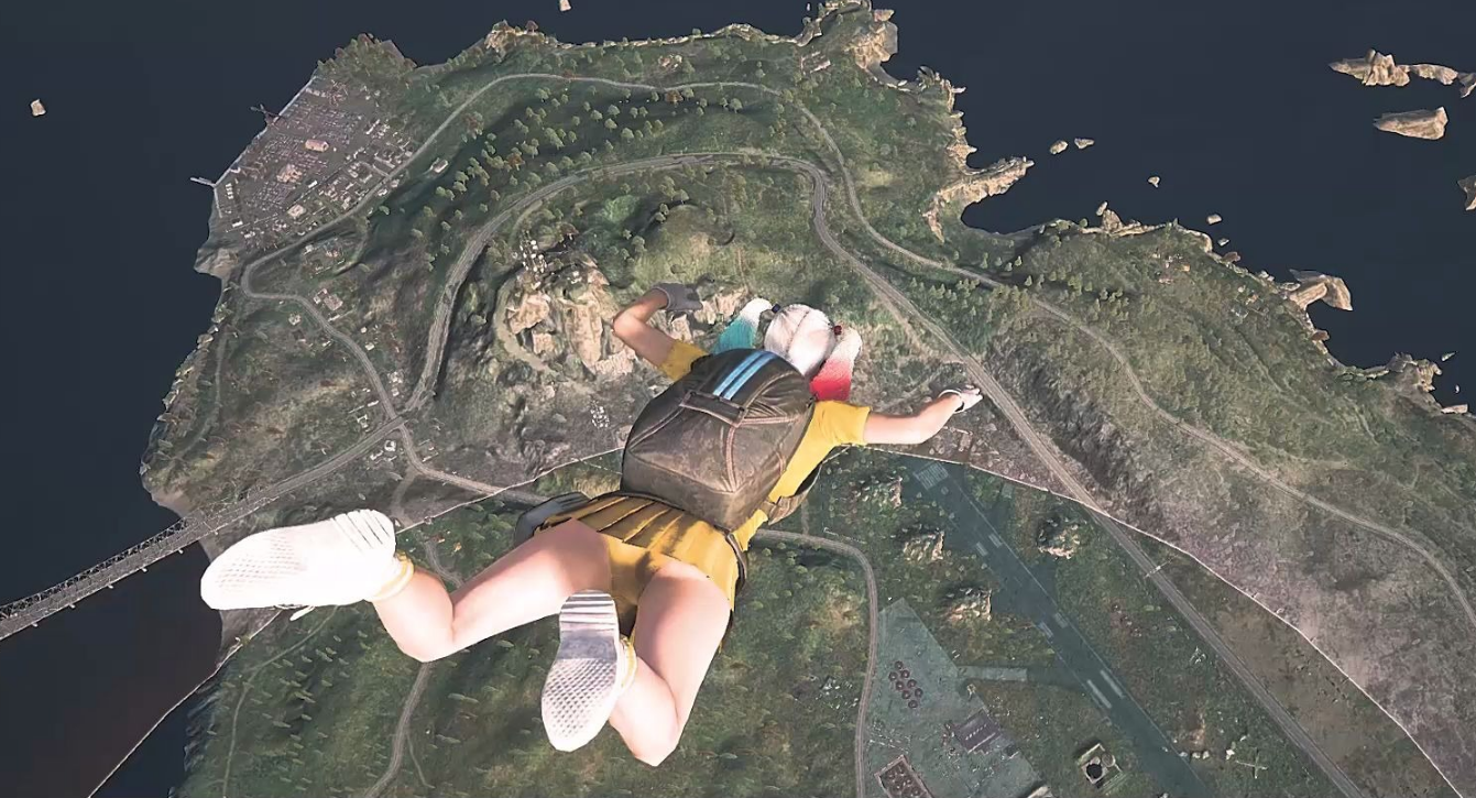 绝地求生怎么开伞飞的远