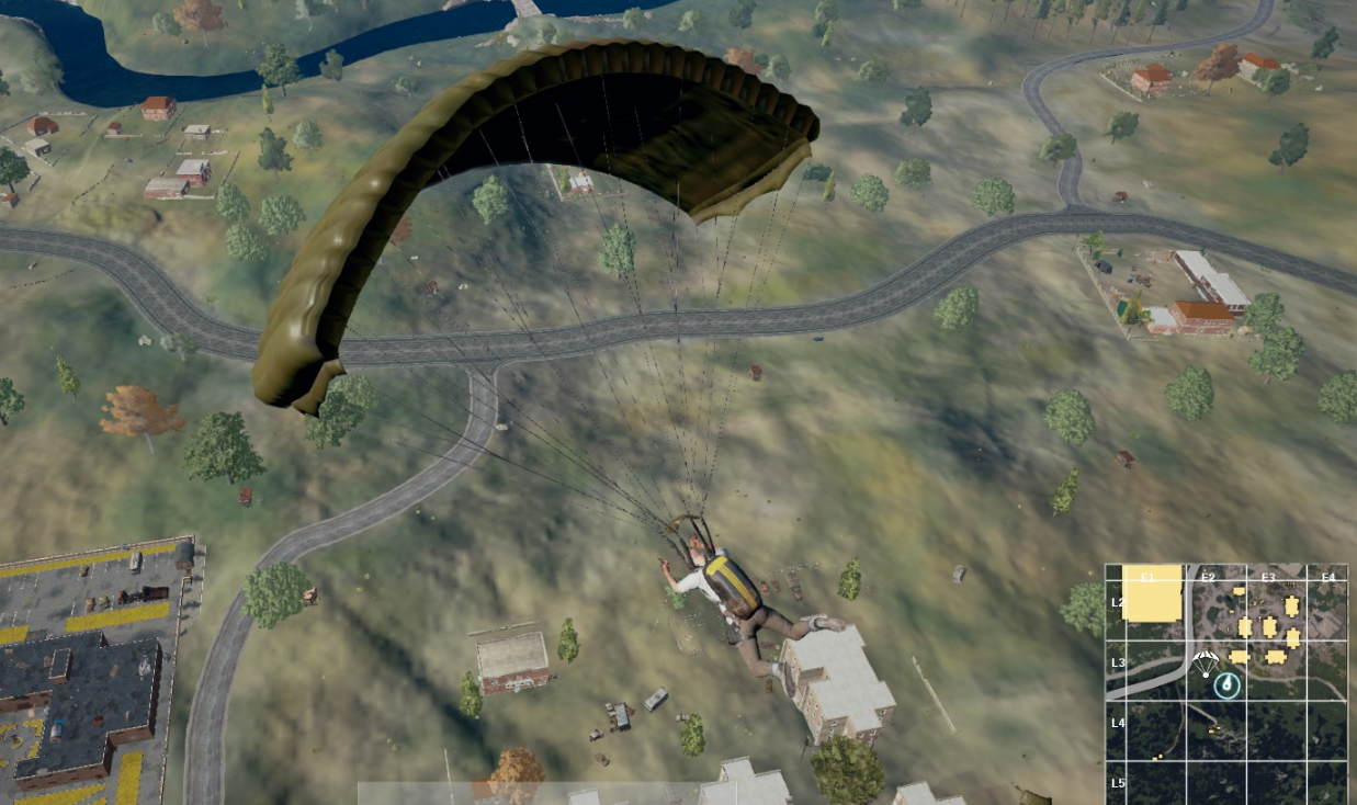 绝地求生怎么开伞飞的远