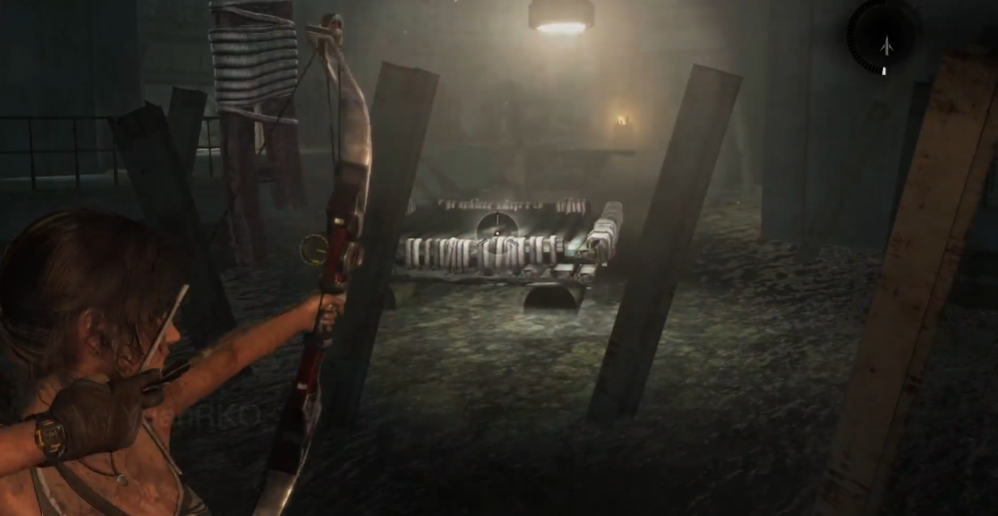 古墓丽影怎么把电线从水里移出来