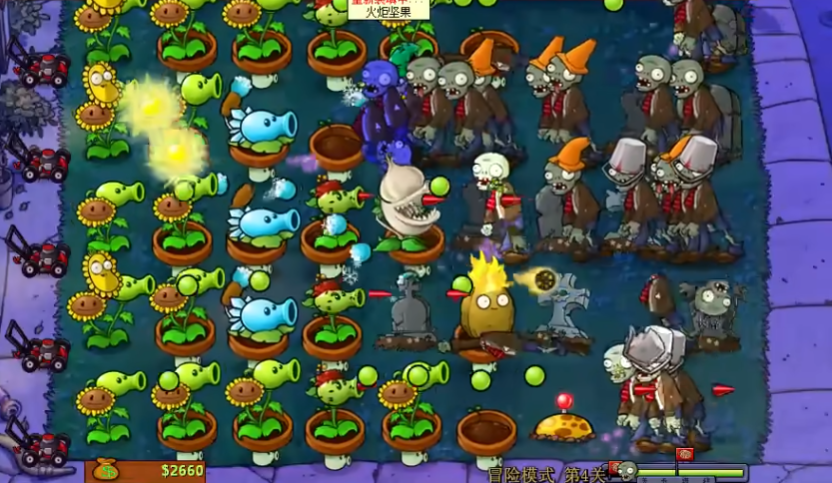 植物大战僵尸第4关怎么过