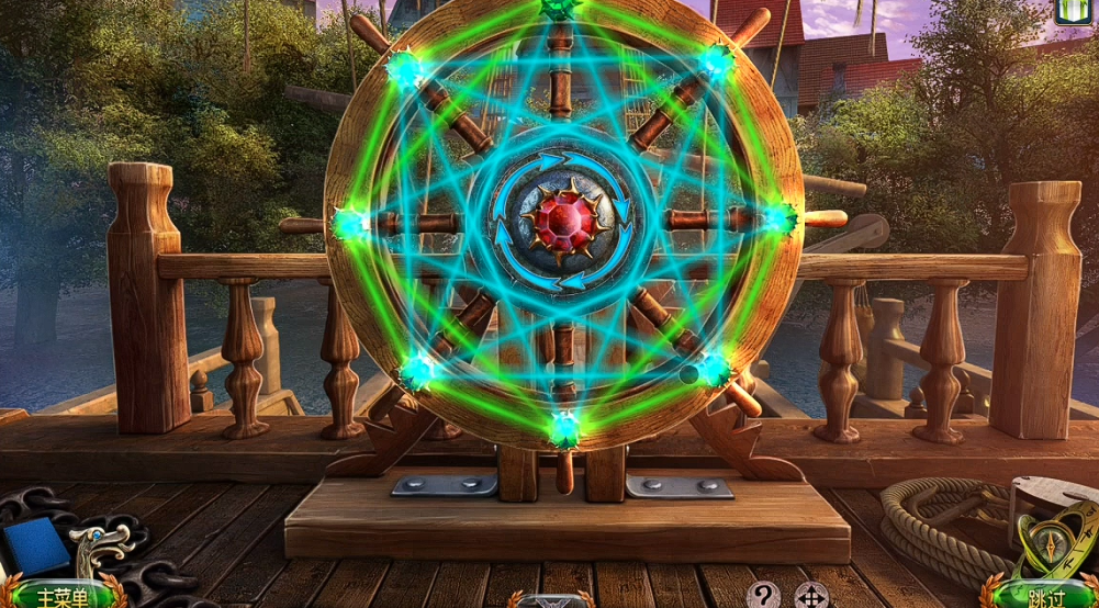 密室逃脱18船舵旋转晶体怎么过