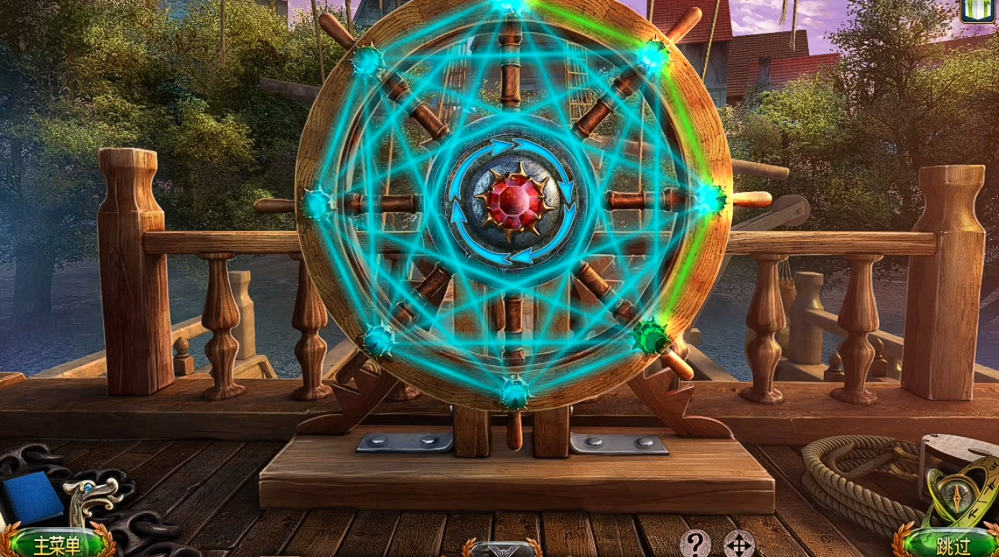 密室逃脱18船舵旋转晶体怎么过