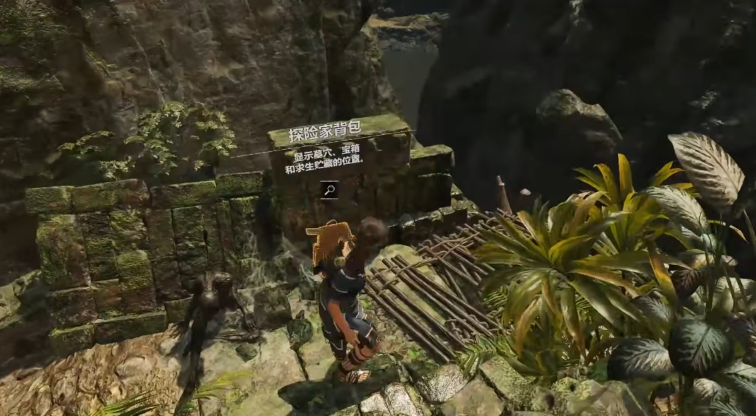 古墓丽影暗影两根石柱怎么过