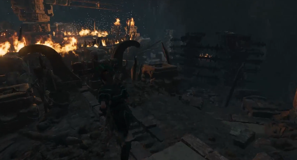 古墓丽影暗影两根石柱怎么过