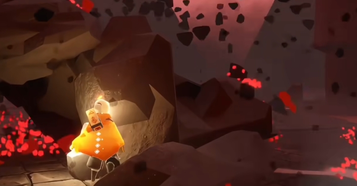 光遇怎么在红石雨中走快点