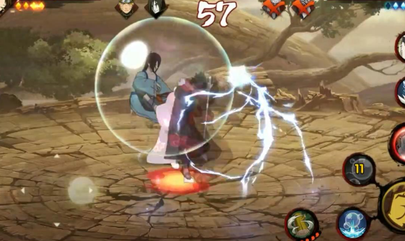 火影忍者羽高怎么坐泡泡里