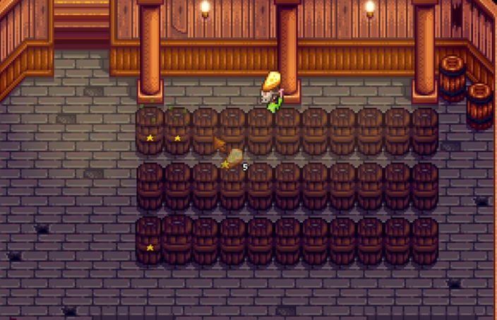 星露谷物语地窖里的酒怎么取