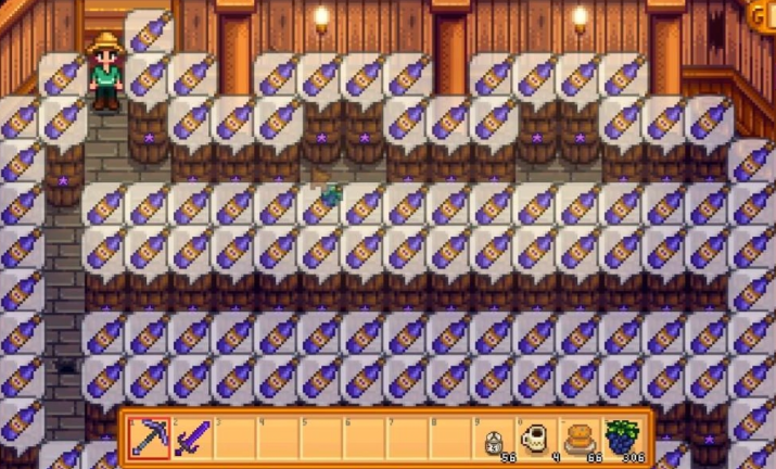 星露谷物语酒窖酒怎么拿出来