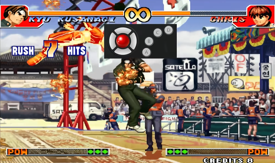 拳皇97火神怎么连招