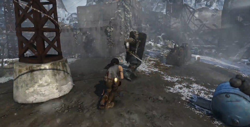 古墓丽影9盾牌兵怎么打