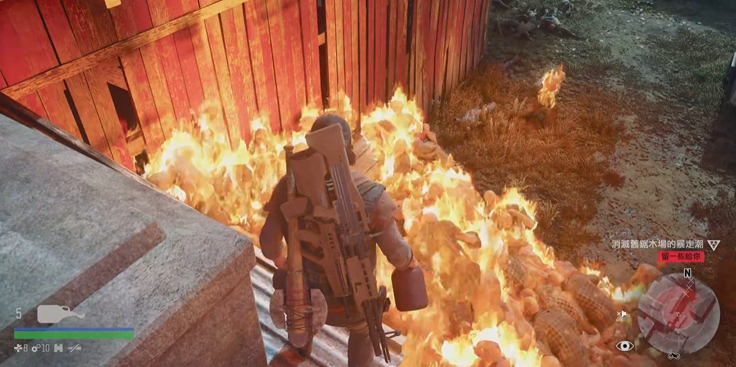 往日不再伐木场尸潮怎么打