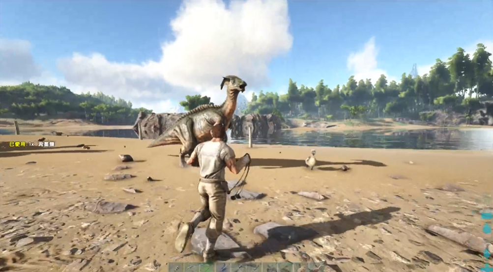 方舟生存进化副栉龙怎么驯服