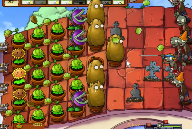 植物大战僵尸95版5-2怎么打