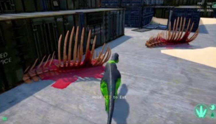 恐龙岛怎么叼着食物走