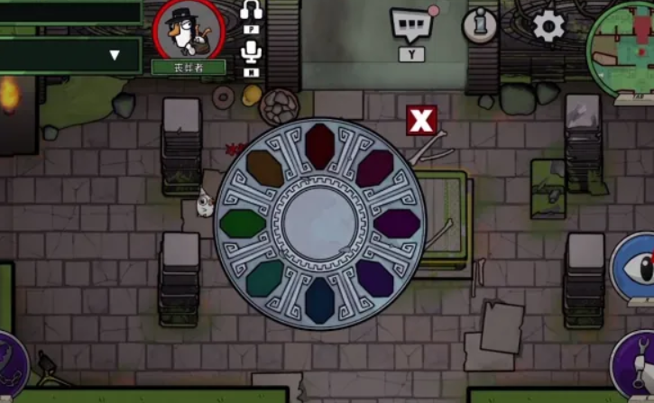 鹅鸭杀滚石陷阱在哪